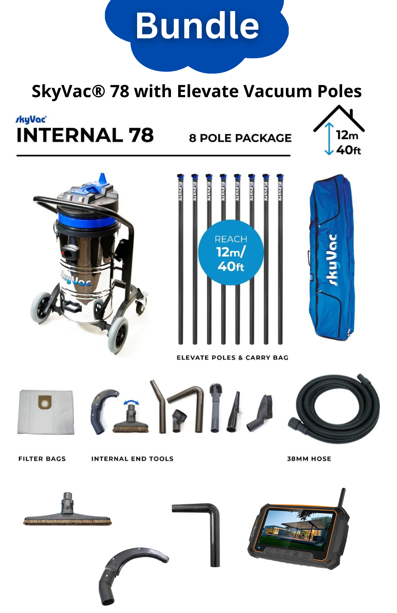 Aspirateur à poussière haute performance SkyVac®️ 78 Pack le plus populaire