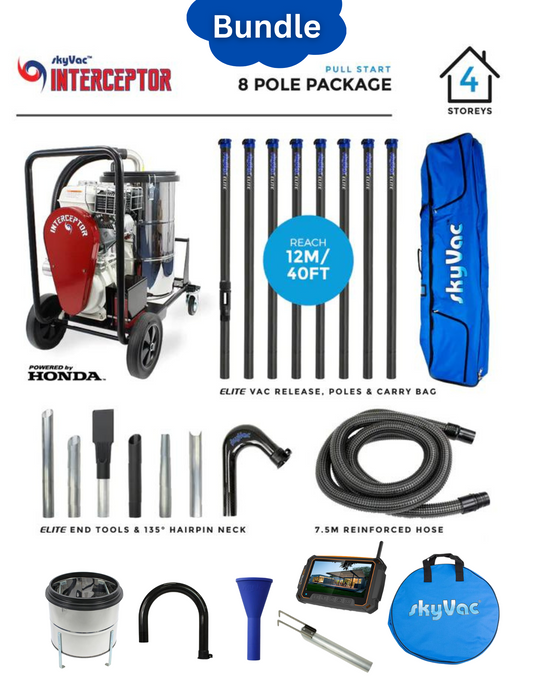 SkyVac®️ Interceptor Gutter Vac Most Popular Bundle