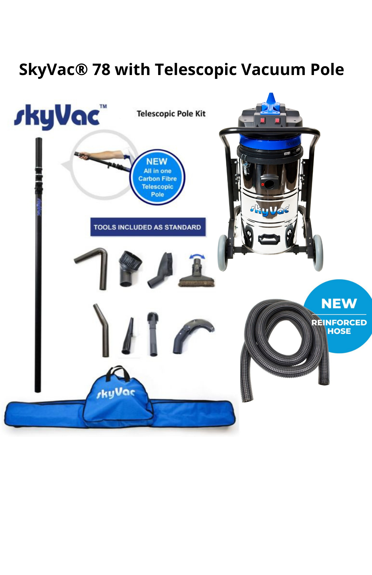 SkyVac®️ 78 Internal High Dusting Vacuum System