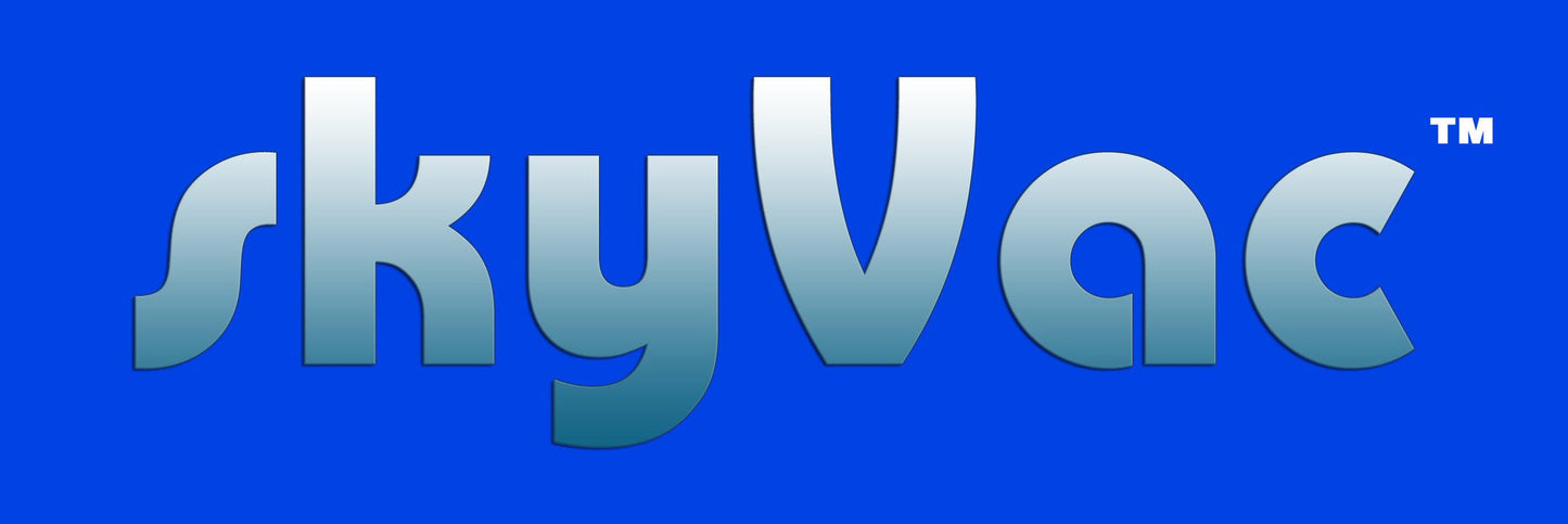 Logo SkyVac®️ (fond bleu)