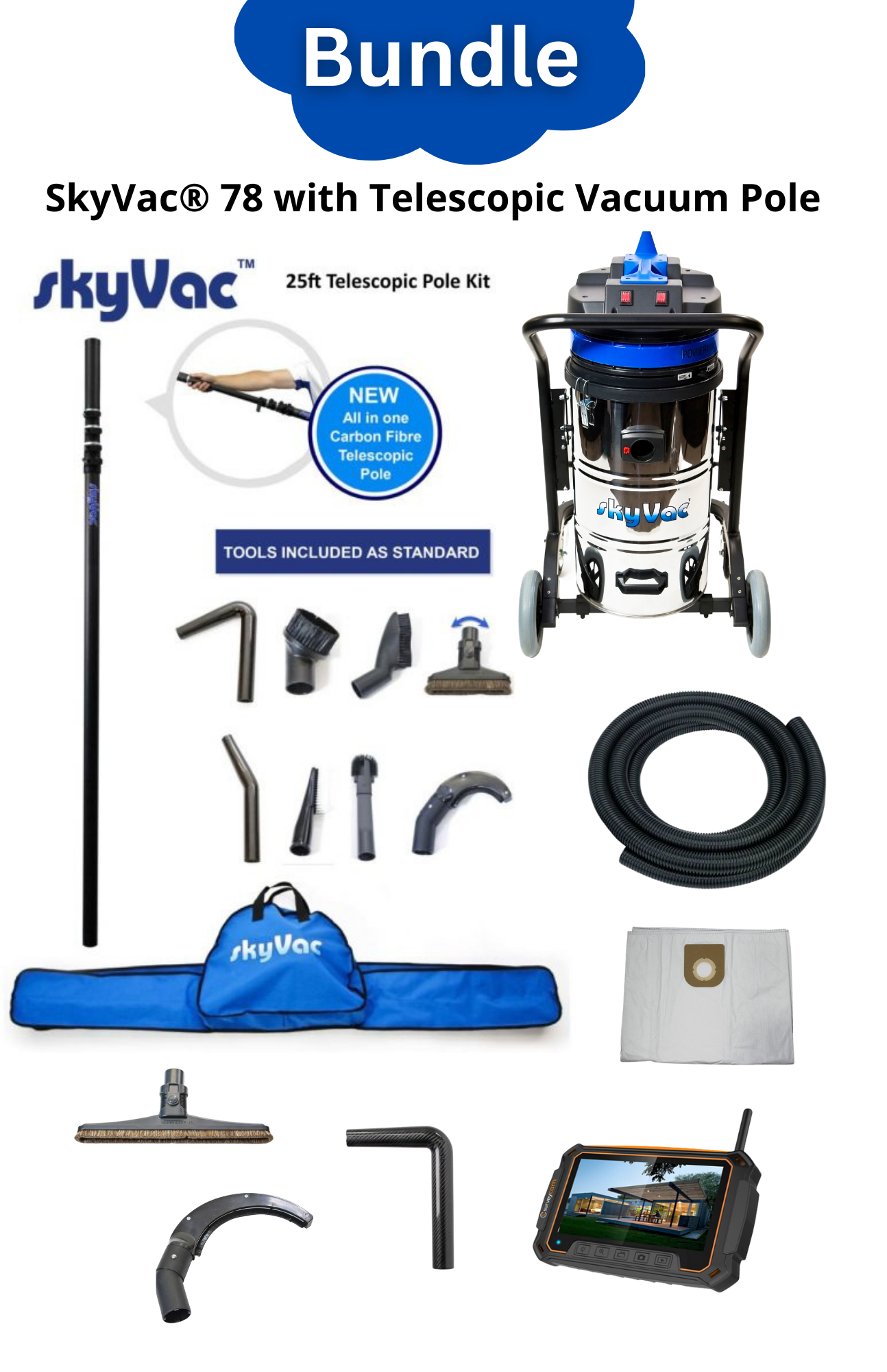 SkyVac®️ 78 High Dusting Vac Most Popular Bundle