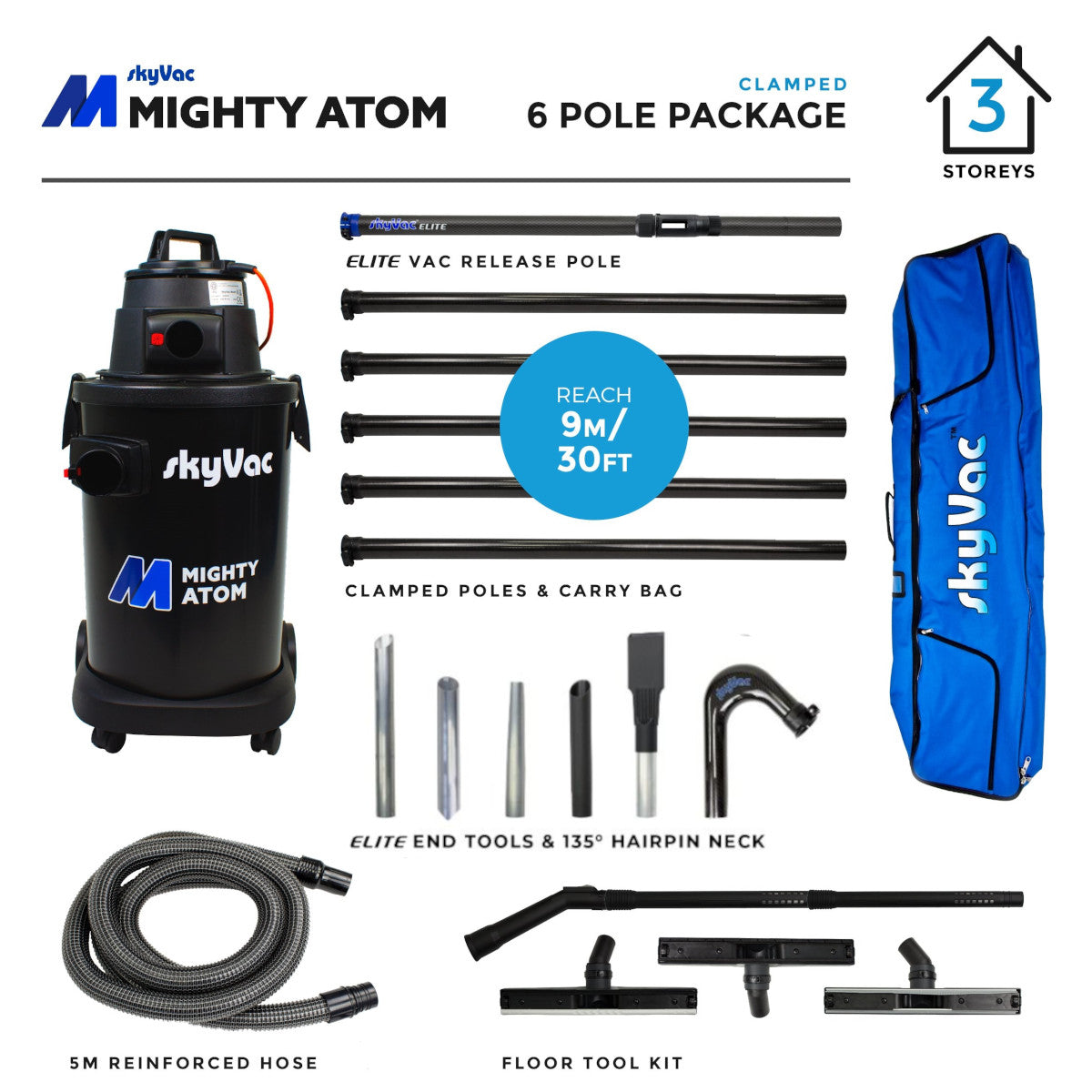 SkyVac®️ Mighty Atom Clamped (à vous de choisir)