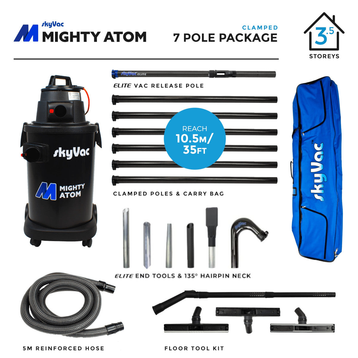 SkyVac®️ Mighty Atom Clamped (à vous de choisir)