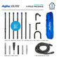 Bâtons en fibre de carbone SkyVac® Elite avec tuyau, col et outils d'extrémité (au choix)